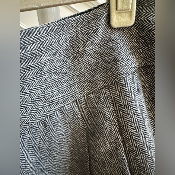 Grey wool mini skirt Loft, size 6 - Picture 4 of 7